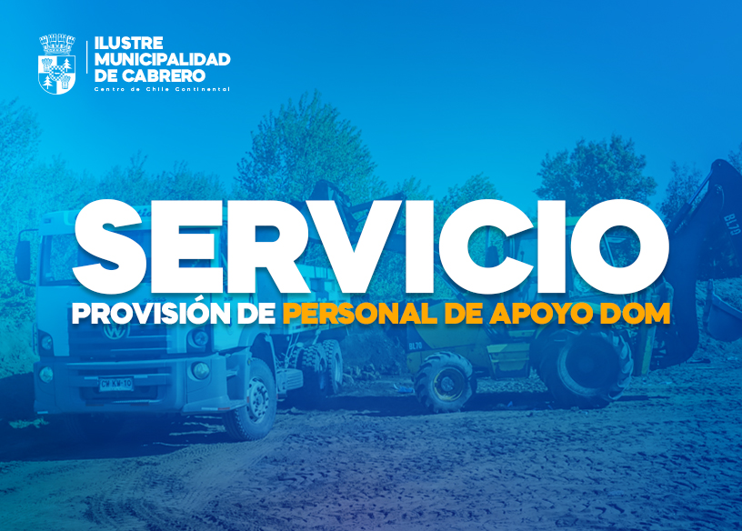 SERVICIO “PROVISIÓN DE PERSONAL DE APOYO DOM