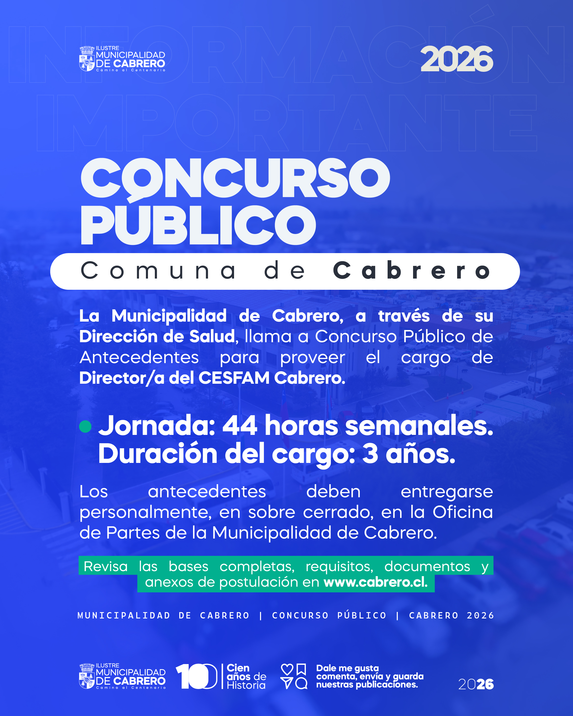 Concurso Público Director/a CESFAM Cabrero 
